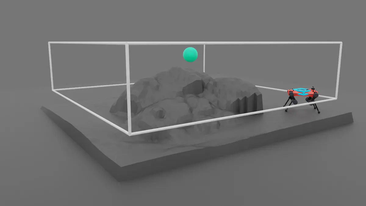 Second scanned freestanding boulder